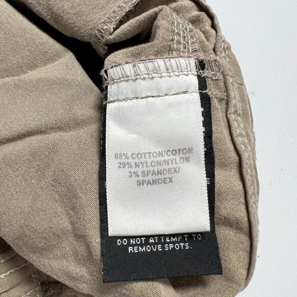 KUHL Vintage Patina Dye Splash Roll-Up Cargo Pants SIZE 8 Tan Hiking Travel - Picture 4 of 13